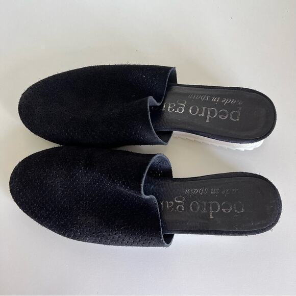 Pedro Garcia Black Suede Slide Mules - Picture 4 of 8
